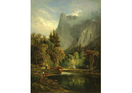VU45 William Keith - Yosemite Valley, Sentinel rock