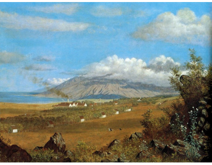 VU114 Enoch Wood Perry - Růžový ranč Ulupalakua, na svazích v Haleakala, Maui roku 1865