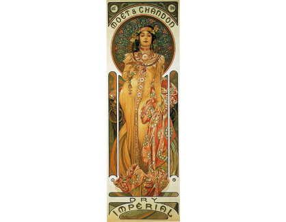 VAM140 Alfons Mucha - Moet and Chandon, cremant imperial