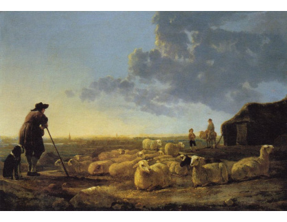 VH26 Aelbert Cuyp - Stádo ovci na pastvině