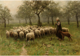 VH57 Anton Mauve - Pastýřka se stádem ovcí