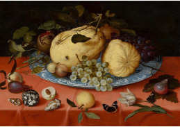 VH171 Balthasar van der Ast - Zátiší s ovocem, mušlemi a tulipánem