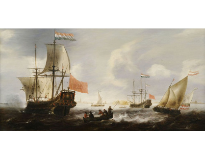 VH224 Jacob Bellevois - Holandské fregaty a lodě u pobřeží Vlissingenu