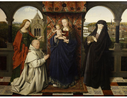 VH305 Jan van Eyck - Madonna s kartusiánským mnichem