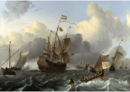VL149 Ludolph Backhuysen - Eendracht a holandská flotila Men-of-War