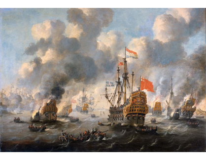 VL210 Peter van de Velde - Zapálení anglického loďstva v Chathamu, 20. června 1667