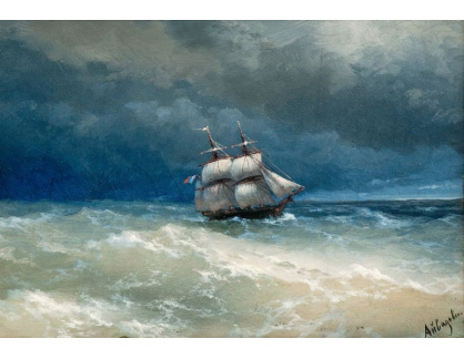 VL273 Ivan Konstantinovič Ajvazovskij - Plachetnice na širém moři