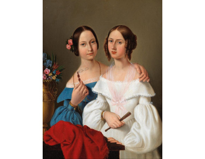 DDSO-159 Giovanni Schiavoni - Portrét sester Auguste a Caroline von Luschan