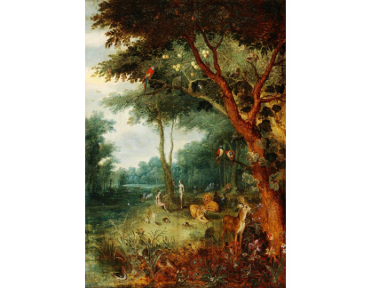 DDSO-203 Jan Brueghel - Adam a Eva v ráji