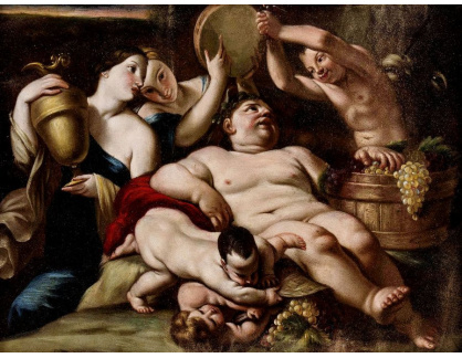 DDSO-514 Carlo Cignani - Bůh vína Dionýsos jako dítě