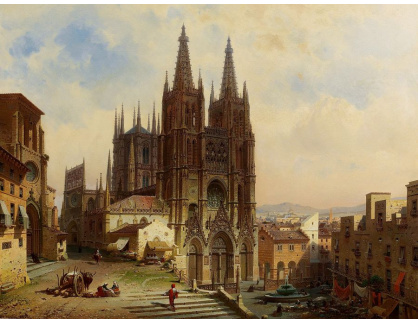 DDSO-626 Friedrich Eibner - Pohled na katedrálu v Burgosu