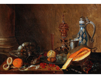 DDSO-534 Cornelis Mahu - Zátiší s pohárem a ovocem