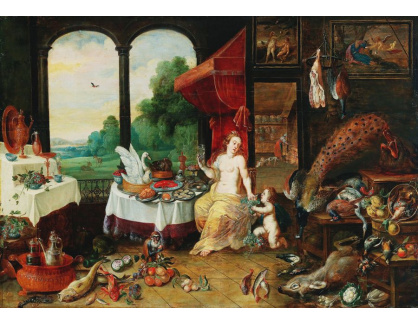 Slavné obrazy III-DDSO-601 Frans Wouters - Alegorie chutí
