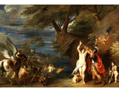 Slavné obrazy III-DDSO-604 Frans Wouters - Perseus osvobozující Andromedu