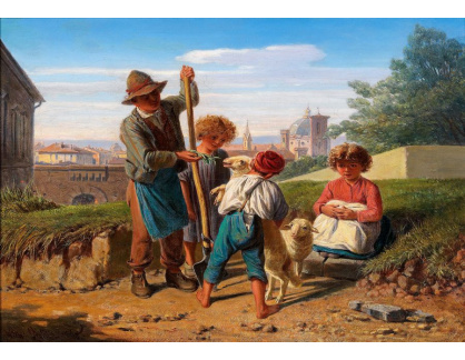 DDSO-1061 Wilhelm Richter - Rolnické děti před branami Florencie