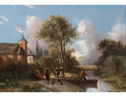 DDSO-1076 Abraham van der Wayen - Idylická scéna u řeky