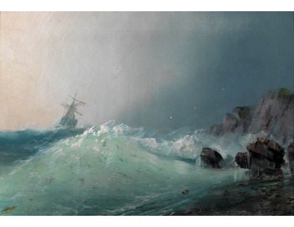 DDSO-1125 Ivan Konstantinovič Ajvazovskij - Plachetnice v bouřlivém moři