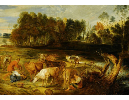 DDSO-1283 Peter Paul Rubens - Říční krajina s pastýři