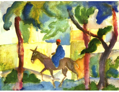 VAM3 August Macke - Jezdec na oslu