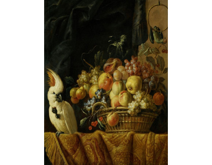 DDSO-2339 Jan Pauwel Gillemans - Zátiší s ovocem na stole a papouškem