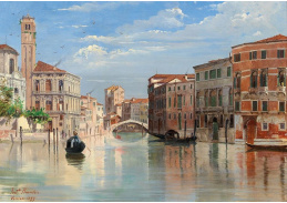 DDSO-1516 Antonietta Brandeis - Grand Canal s výhledem na San Geremia a Palazzo Labia v Benátkách