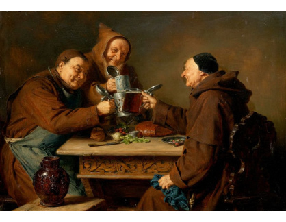 DDSO-1562 Eduard von Grützner - Tři mniši u přípitku