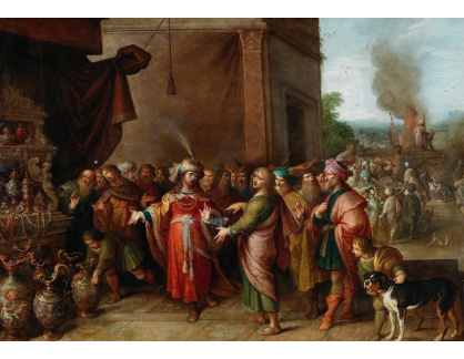 DDSO-1586 Frans Francken - Croesus ukazující Solonovi své bohatství