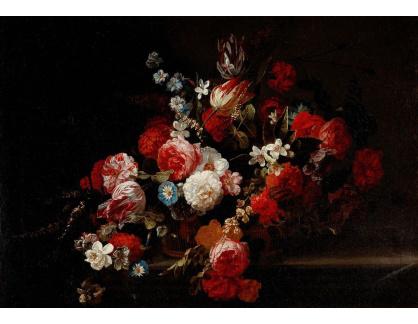 DDSO-1638 Hieronymus Galle - Zátiší s květinami v koši