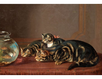 DDSO-1639 Horatio Henry Couldery - Kočky u akvária