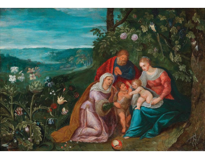 DDSO-1674 Jan Brueghel a Frans Francken - Svatá rodina se svatou Alžbětou