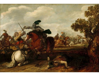DDSO-1683 Jan Martszen de Jonge - Jezdecká bitva