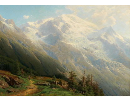 DDSO-1713 Johann Joseph Jansen - Pohled na Mont Blanc
