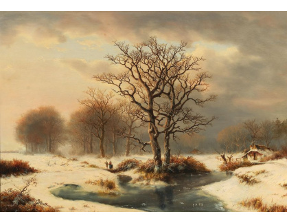 DDSO-1877 Willem Bodeman - Zimní krajina se sběrači klestí