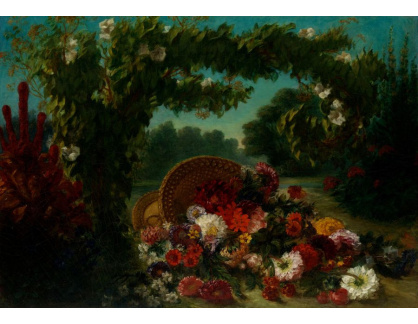 DDSO-2145 Eugene Delacroix - Košík květin