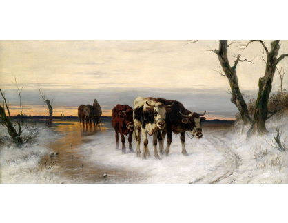 VP197 Christian Mali - Krávy v zimní krajině