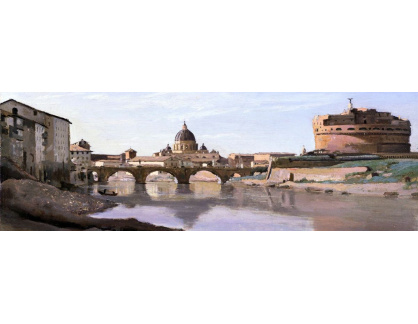 VF349 Jean-Baptiste-Camille Corot - Pohled na Řím