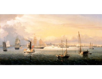 VU189 Fitz Hugh Lane - Lodě v přístavu v Bostonu