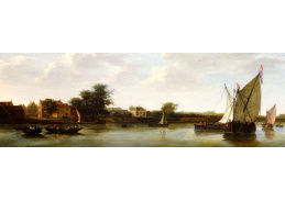 VP348 Albert Cyup - Pohled na řeku s loděmi