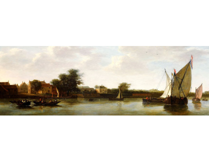 VP348 Albert Cyup - Pohled na řeku s loděmi
