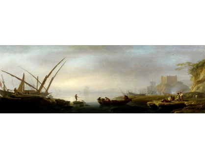 VP362 Charles-Francois de Lacroix - Italská přístavní scéna