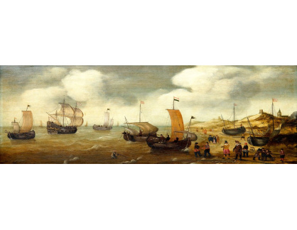 VP366 Cornelis Verbeeck - Holandští obchodníci u pobřeží