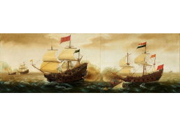 VP367 Cornelis Verbeeck - Setkání nizozemských a španělských válečných lodí