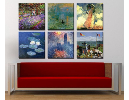 Obrazový set 6D Claude Monet