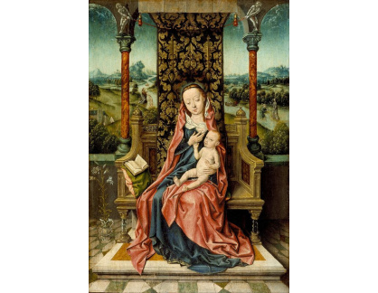 SO VII-466 Aelbrecht Bouts - Madonna s dítětem na trůnu
