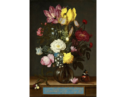 SO VII-502 Ambrosius Bosschaert - Zátiší s květinami a motýlem