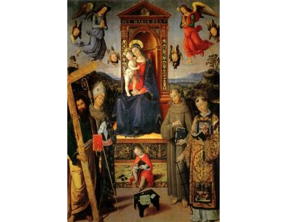 SO VII-184 Pinturicchio - Madonna na trůnu