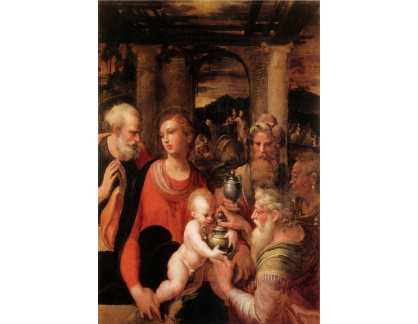 SO VII-218 Parmigianino - Klanění tří králů