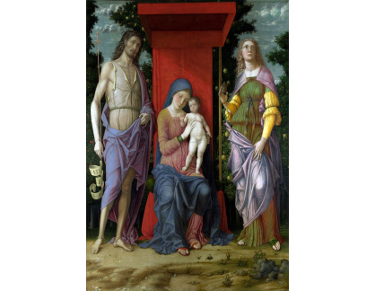 SO VII-23 Andrea Mantegna - Madonna se svatou Marii Magdalénou a svatým Janem Křtitelem