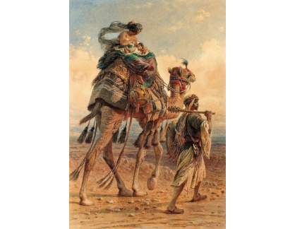 SO VII-262 Carl Haag - Beduínská rodina v poušti