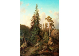 SO VII-299 Joseph Magnus Stack - Lesní krajina se sběrači dřeva